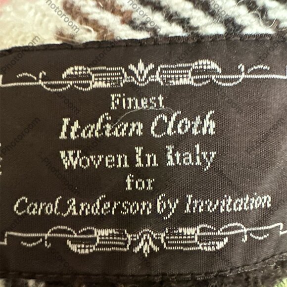 CAbi #730 NWT Coat Women's 4 Jacket Plaid Kate Pink Brown Spy Belted Wool Blend - Picture 5 of 7